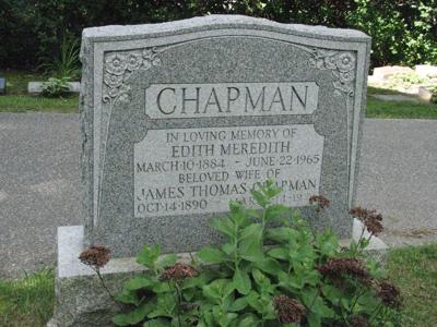 James Chapman, headstone